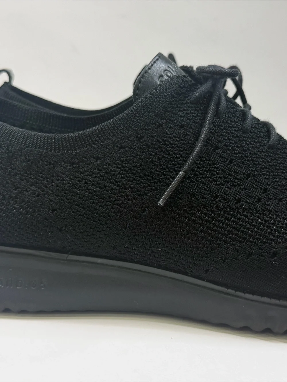 Cole Haan Men’s Black Knit Lace Up Sneakers Comfort Casual Shoes